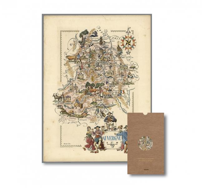 CARTE ANCIENNE DE L AUVERGNE