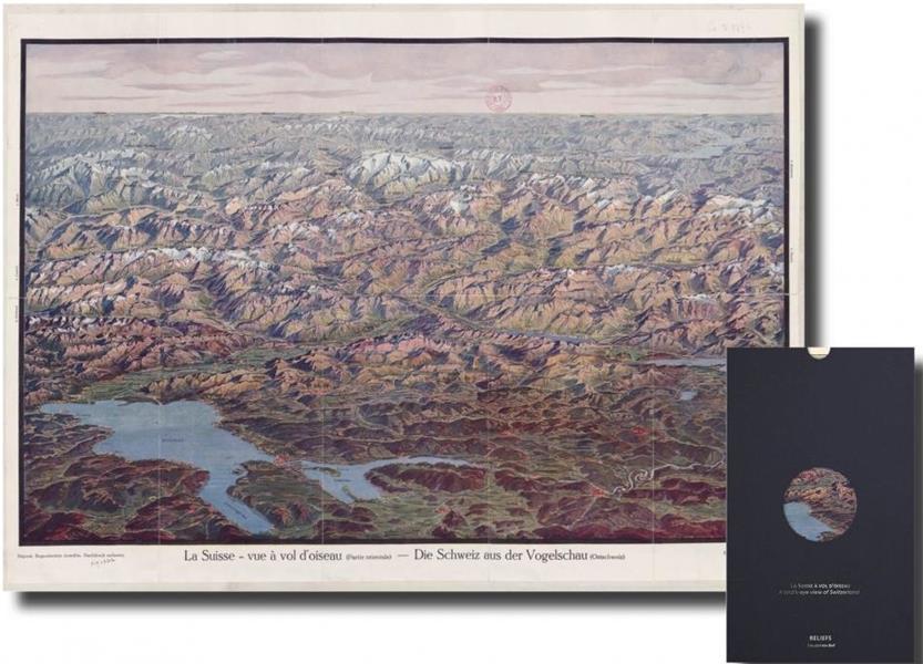 CARTE - LA SUISSE A VOL D'OISEAU