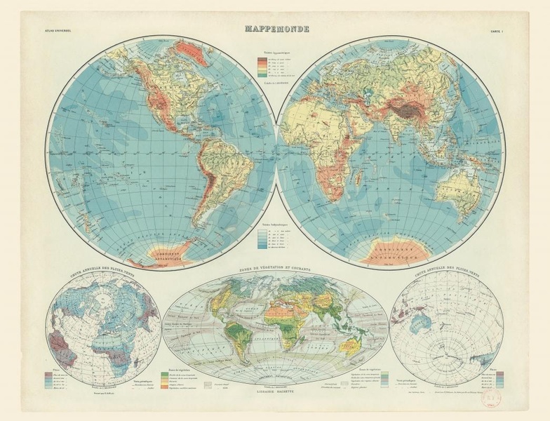 CARTE  MAPPEMONDE