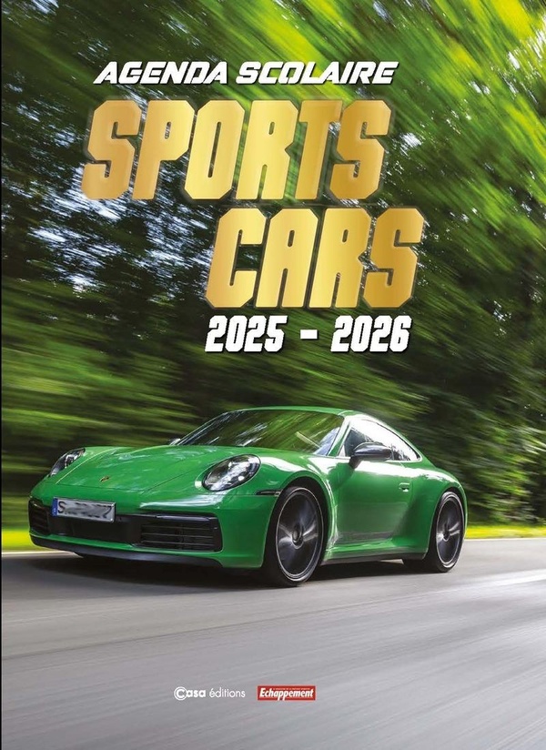 AGENDA SCOLAIRE SPORTS CARS 2025-2026