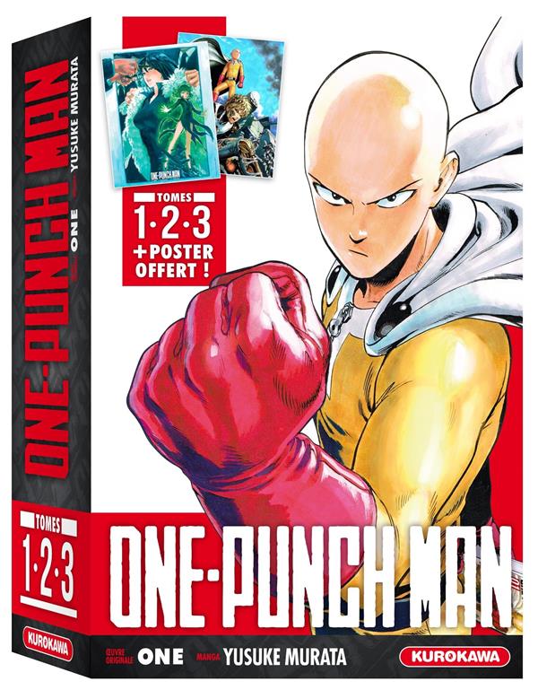COFFRET ONE-PUNCH MAN - TOMES 1 A 3 + POSTER
