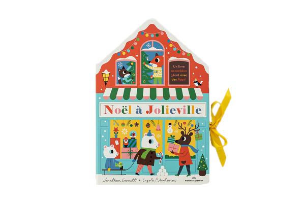 NOEL A JOLIEVILLE - UN LIVRE ACCORDEON GEANT AVEC DES FLAPS !