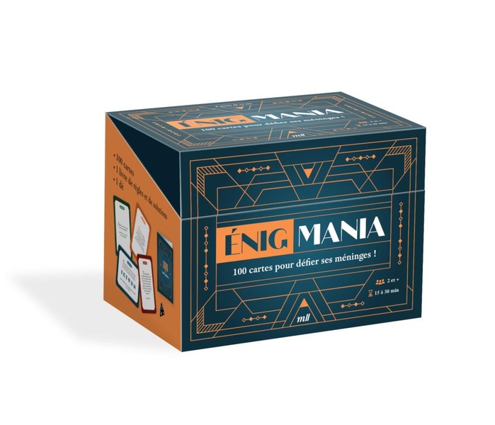 ENIGMANIA - 100 CARTES POUR DEFIER SES MENINGES ! - JEU DAMBIANCE - 2 A 6 JOUEURS A PARTIR DE 14 ANS
