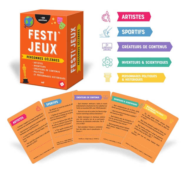 FESTI'JEUX - PERSONNES CELEBRES - PLUS DE 600 QUESTIONS POUR COTOYER LES FIGURES DE LHISTOIRE ET DE