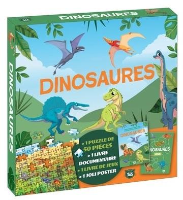 COFFRET PUZZLE DOCUMENTAIRE - DINOSAURES