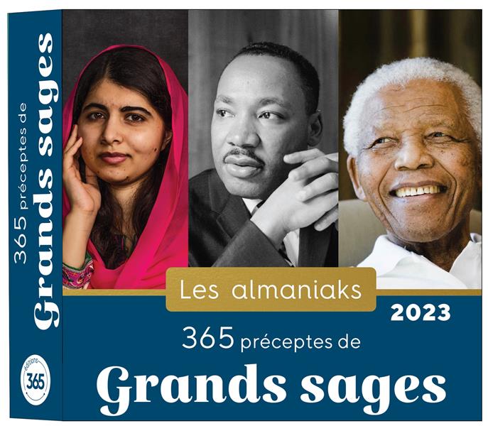 ALMANIAK 365 PRECEPTES DE GRANDS SAGES 2023 - CALENDRIER 1 CITATION PAR JOUR