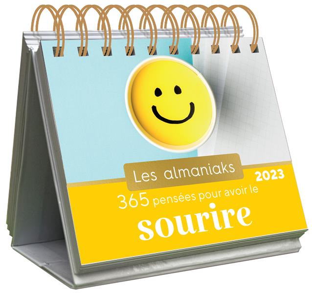 ALMANIAK 365 PENSEES POUR AVOIR LE SOURIRE 2023 - CALENDRIER 1 PAGE PAR JOUR
