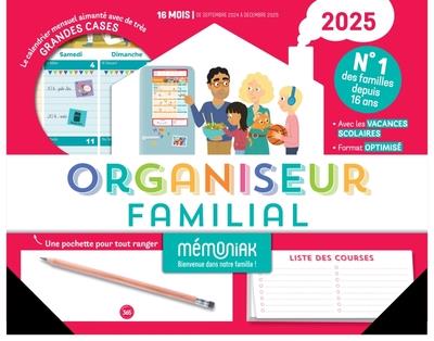 ORGANISEURS FAMILIAUX MEMONIAK ORGANISEUR FAMILIAL MEMONIAK 2025, CALENDRIER ORGANISATION FAMILIAL M