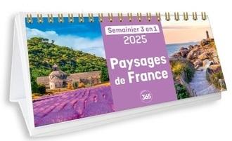 CALENDRIER SEMAINIER 2025 PAYSAGES DE FRANCE