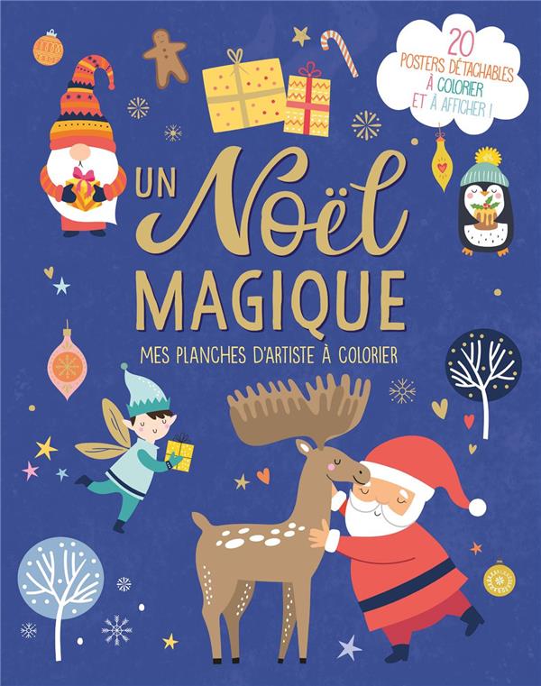 MES PLANCHES D'ARTISTE A COLORIER - UN NOEL MAGIQUE