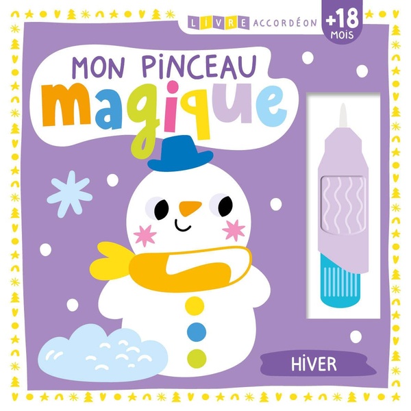 LIVRE ACCORDEON - MON PINCEAU MAGIQUE - HIVER