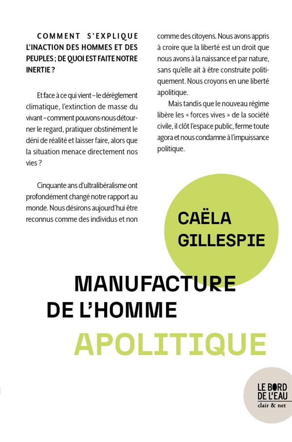 MANUFACTURE DE L'HOMME APOLITIQUE
