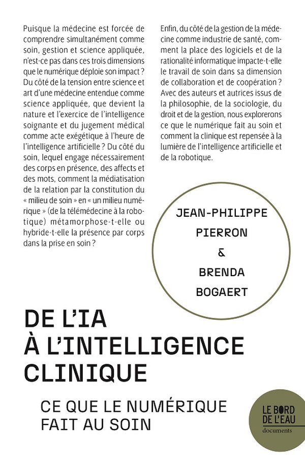 DE L'IA A L'INTELLIGENCE CLINIQUE - CE QUE LE NUMERIQUE FAIT AU SOIN