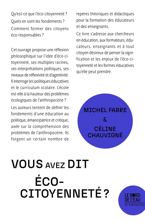 VOUS AVEZ DIT ECO-CITOYENNETE ?