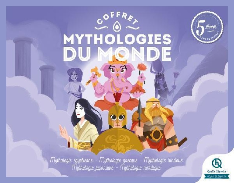 COFFRET MYTHOLOGIES DU MONDE - EGYPTIENNE - GRECQUE - HINDOUE - JAPONAISE - NORDIQUE