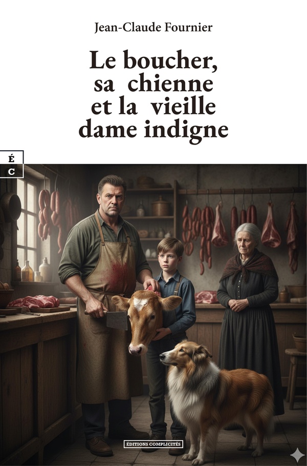 LE BOUCHER, SA CHIENNE ET LA VIEILLE DAME INDIGNE