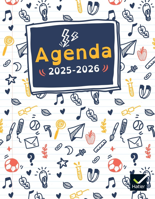 AGENDA DYS COLLEGE - 2025-2026 - ADAPTE AUX ENFANTS EN DIFFICULTES D'APPRENTISSAGE
