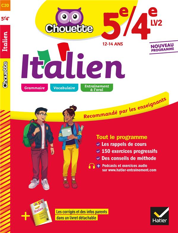 ITALIEN 5E/4E - LV2 (A1 VERS A2) - CAHIER D'ENTRAINEMENT ET DE REVISION