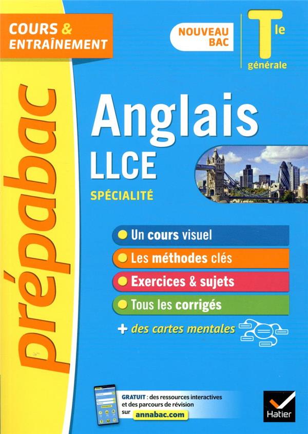 PREPABAC ANGLAIS LLCE TLE GENERALE (SPECIALITE) - BAC 2023 - NOUVEAU PROGRAMME DE TERMINALE