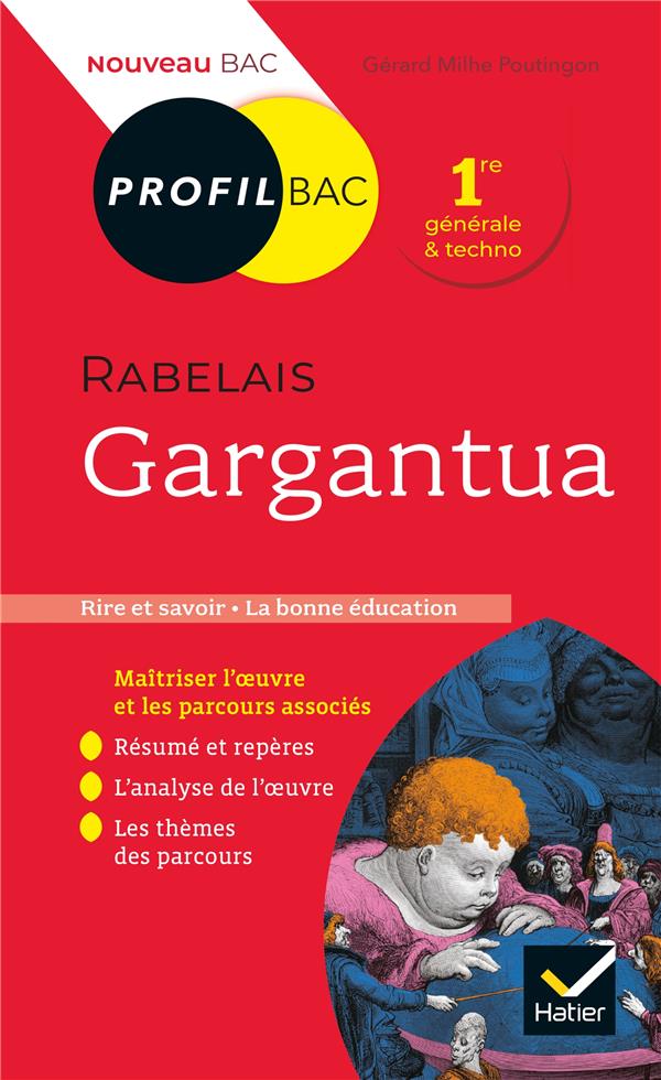 PROFIL - RABELAIS, GARGANTUA (OEUVRE AU PROGRAMME BAC 2024) - TOUTES LES CLES D'ANALYSE POUR LE BAC