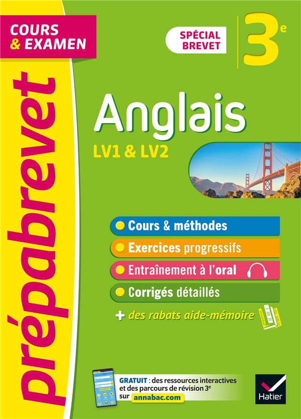 PREPABREVET ANGLAIS 3E - BREVET 2024 - AVEC DES COMPLEMENTS AUDIO