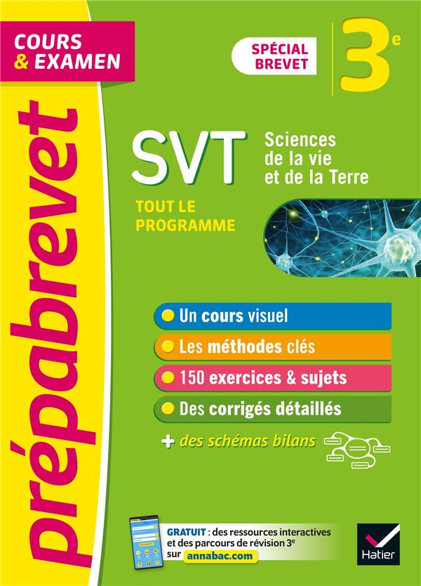 PREPABREVET SVT 3E (SCIENCES) - BREVET 2024 - COURS, METHODES ET ENTRAINEMENT