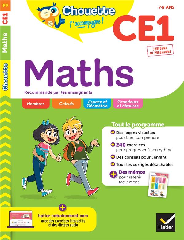 CHOUETTE - MATHS CE1 - CAHIER D'ENTRAINEMENT RECOMMANDE PAR LES ENSEIGNANTS