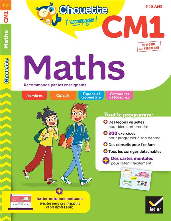 CHOUETTE - MATHS CM1 - CAHIER D'ENTRAINEMENT RECOMMANDE PAR LES ENSEIGNANTS