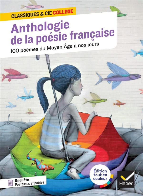 ANTHOLOGIE DE LA POESIE FRANCAISE : 100 POEMES DU MOYEN AGE A NOS JOURS, 70 POETES ET POETESSES - TO