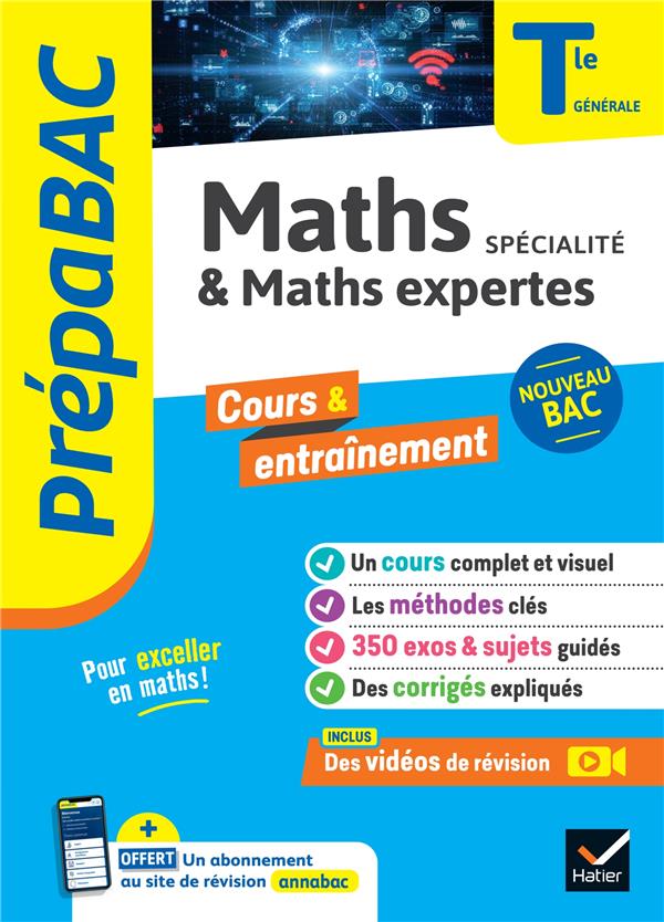 PREPABAC - MATHS (SPECIALITE) & MATHS EXPERTES (OPTION) TLE GENERALE - BAC 2025 - COURS, METHODES &