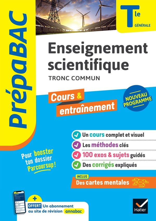 PREPABAC - ENSEIGNEMENT SCIENTIFIQUE TLE GENERALE - BAC 2025 - COURS, METHODES & ENTRAINEMENT (PROGR