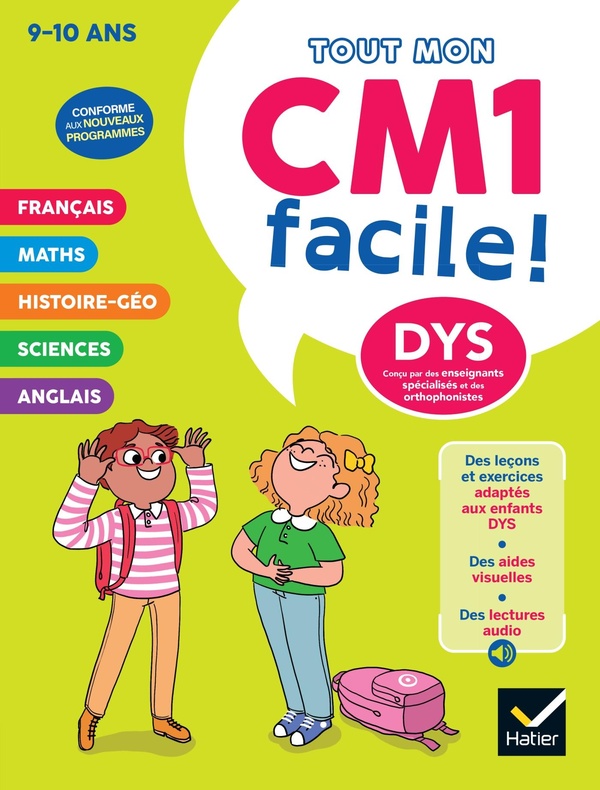 MON CM1 FACILE ! ADAPTE AUX ENFANTS DYS OU EN DIFFICULTE D'APPRENTISSAGE - NOUVEAU PROGRAMME - LECON