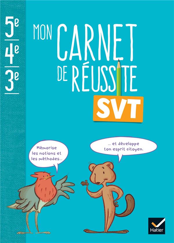 MON CARNET DE REUSSITE SVT 5E 4E 3E - ED 2024 - CARNET ELEVE