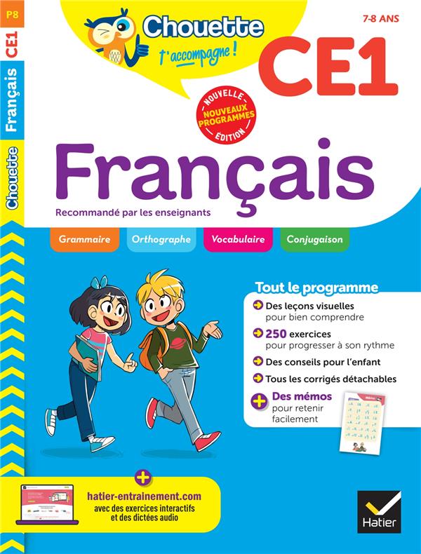 CHOUETTE - FRANCAIS CE1 - CAHIER D'ENTRAINEMENT RECOMMANDE PAR LES ENSEIGNANTS