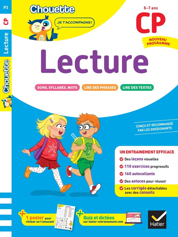 LECTURE CP - CAHIER DE SOUTIEN NOUVEAU PROGRAMME - LECONS ET EXERCICES CORRIGES