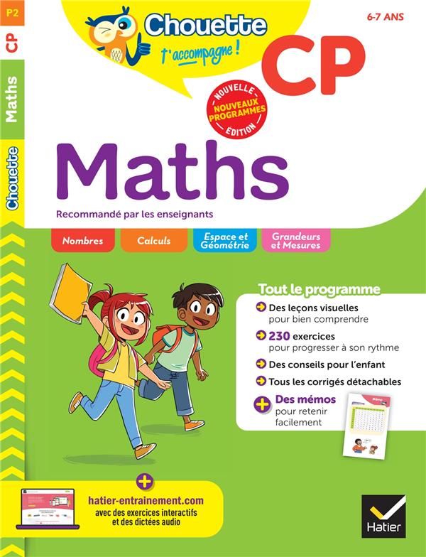 CHOUETTE - MATHS CP - CAHIER D'ENTRAINEMENT RECOMMANDE PAR LES ENSEIGNANTS