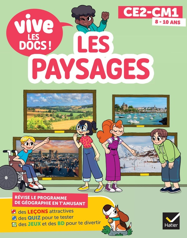 DOCUMENTAIRE VIVE LE - TOME 3 - LES PAYSAGES - MON P'TIT DOCU CM1