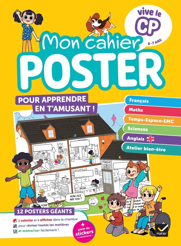 VIVE LE CP - MON CAHIER POSTER - TOUTES LES NOTIONS CLES DU PROGRAMME EN UN COUP D'OEIL !