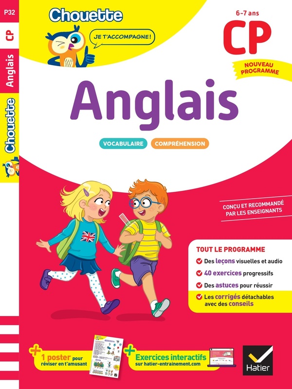 ANGLAIS CP - CAHIER DE SOUTIEN NOUVEAU PROGRAMME - LECONS ET EXERCICES CORRIGES