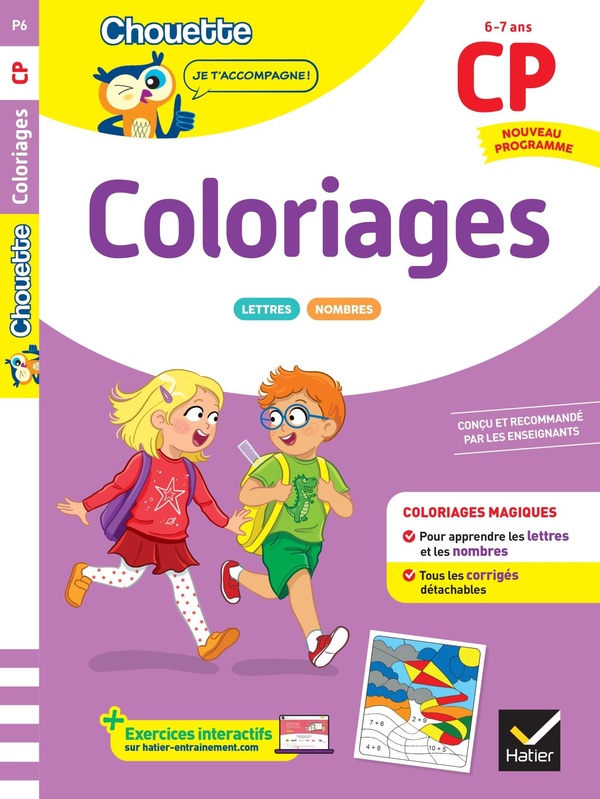 COLORIAGES CP - CAHIER DE SOUTIEN NOUVEAU PROGRAMME - LE GESTE D'ECRITURE ET LES NOTIONS CLES