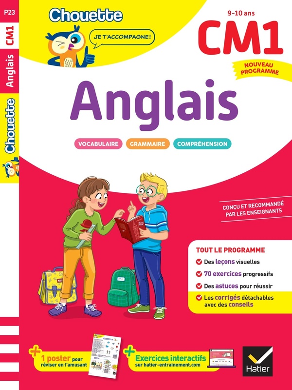 ANGLAIS CM1 - CAHIER DE SOUTIEN NOUVEAU PROGRAMME - LECONS ET EXERCICES CORRIGES