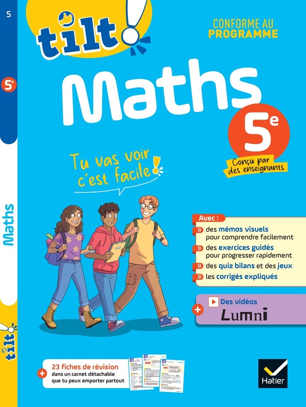 TON CAHIER D'ENTRAINEMENT - MATHS 5E - POUR PROGRESSER FACILEMENT