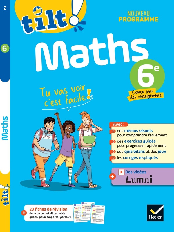 TON CAHIER D'ENTRAINEMENT - MATHS 6E NOUVEAU PROGRAMME - POUR PROGRESSER FACILEMENT