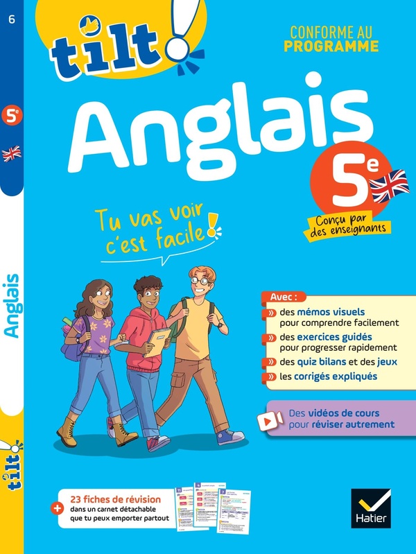 TON CAHIER D'ENTRAINEMENT - ANGLAIS 5E - POUR PROGRESSER FACILEMENT