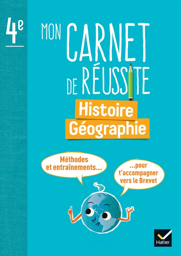 MON CARNET DE REUSSITE HISTOIRE-GEOGRAPHIE 4E - ED. 2025 - CARNET ELEVE