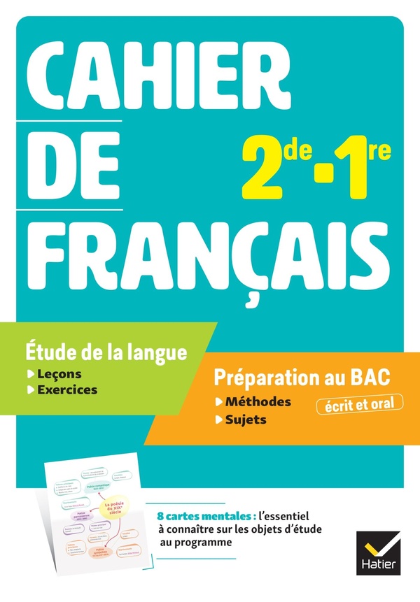 CAHIER FRANCAIS 2DE/1RE - ED. 2025 - CAHIER ELEVE