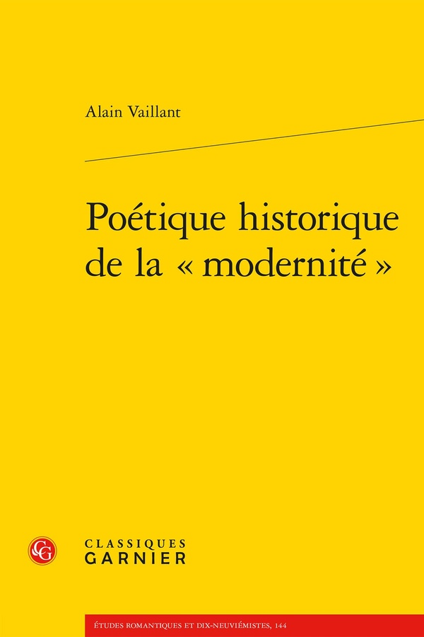 POETIQUE HISTORIQUE DE LA  MODERNITE