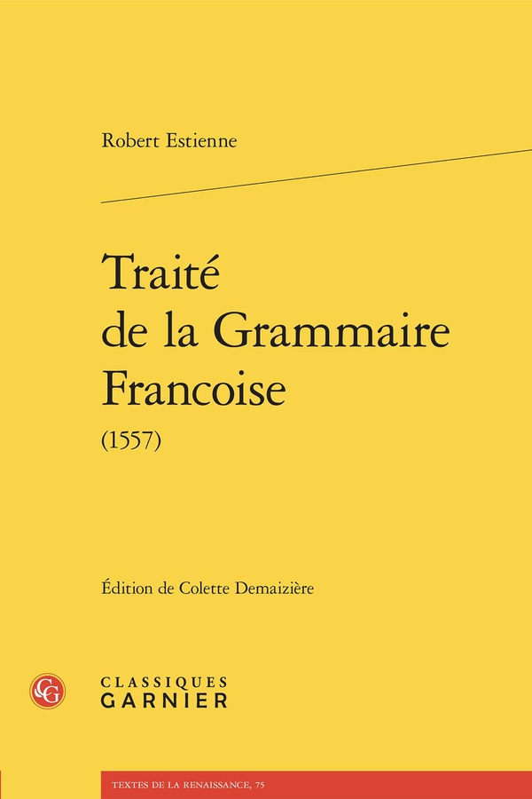 TRAITE DE LA GRAMMAIRE FRANCOISE