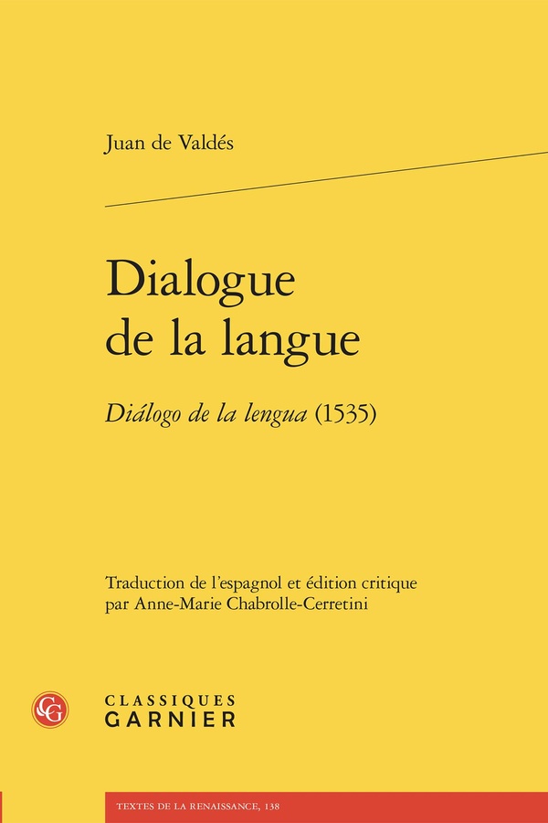 DIALOGUE DE LA LANGUE - DIALOGO DE LA LENGUA (1535)