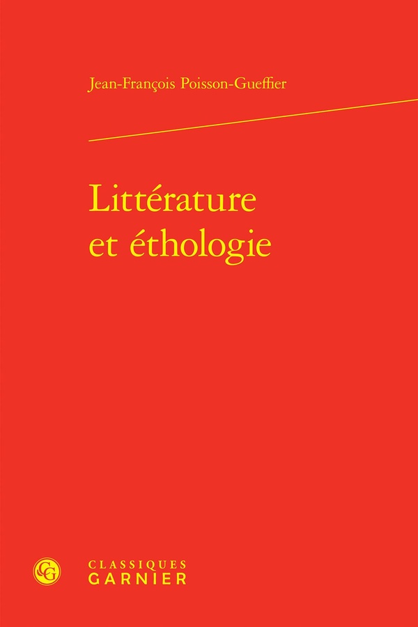 LITTERATURE ET ETHOLOGIE